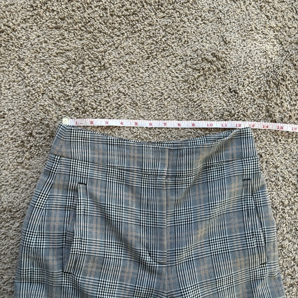 Aritzia Little Moon Malva Plaid Check Wide Pants - Picture 6 of 11